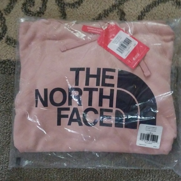 Brand new The North Face Hoodie! Blush w/navy logo - Picture 3 of 3